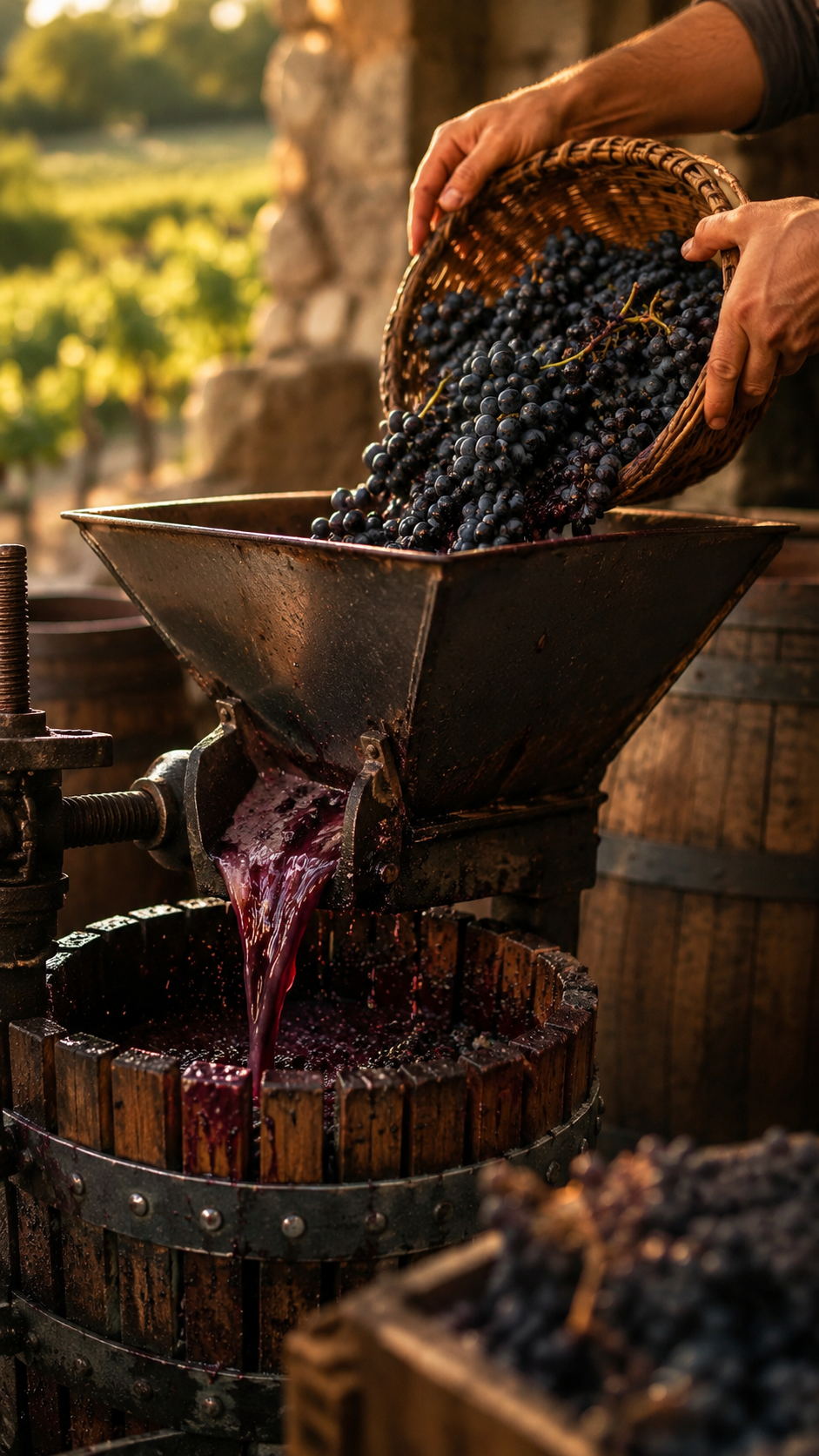 Wine pressing